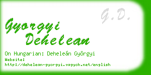 gyorgyi dehelean business card